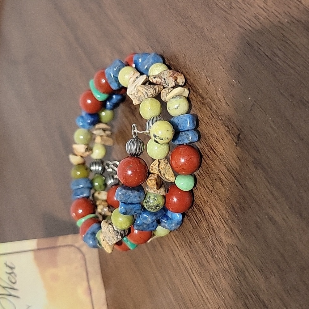 American West Stone Coil Bracelet NWOT - Picture 2 of 6